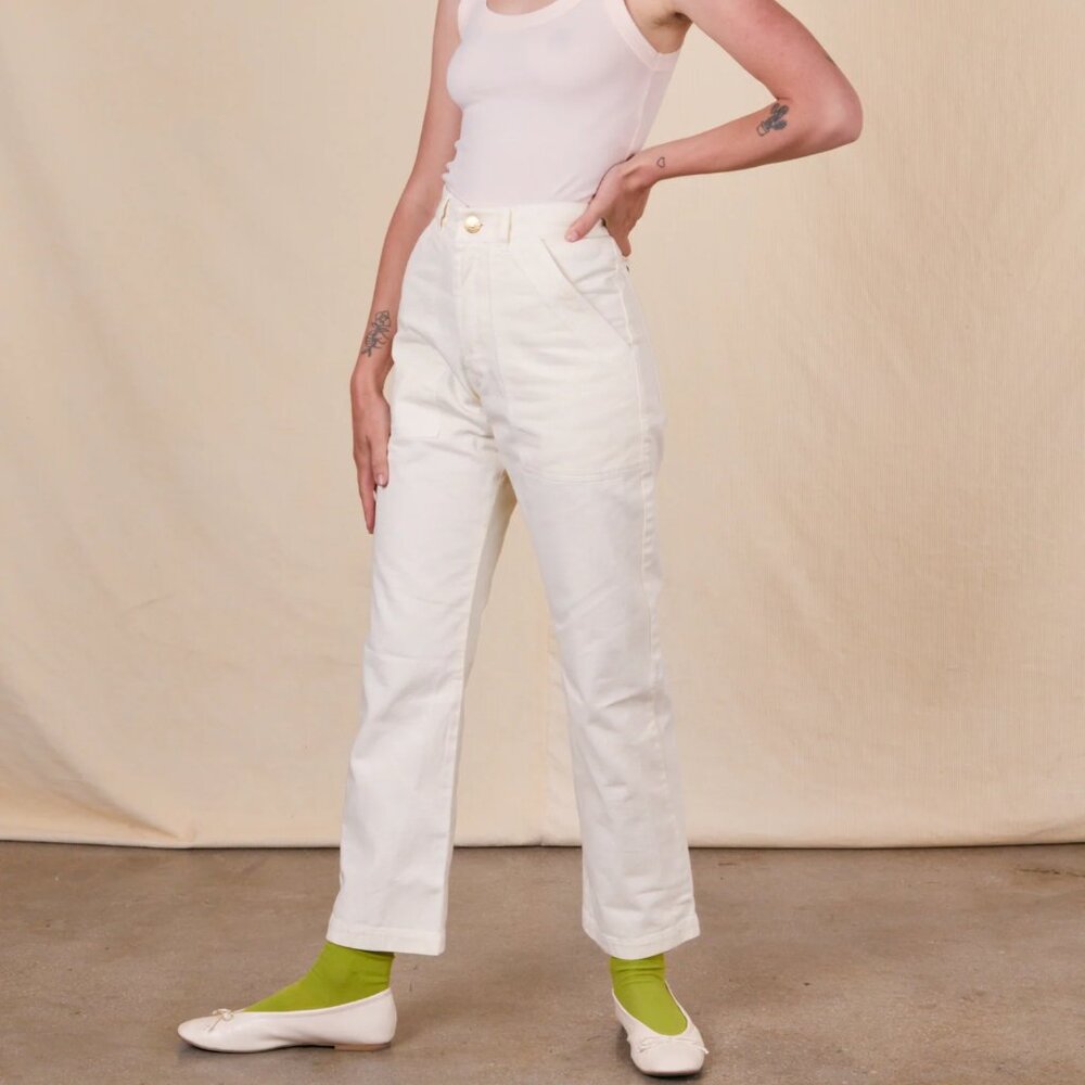 Big Bud Press Work Pants in Vintage Off-White